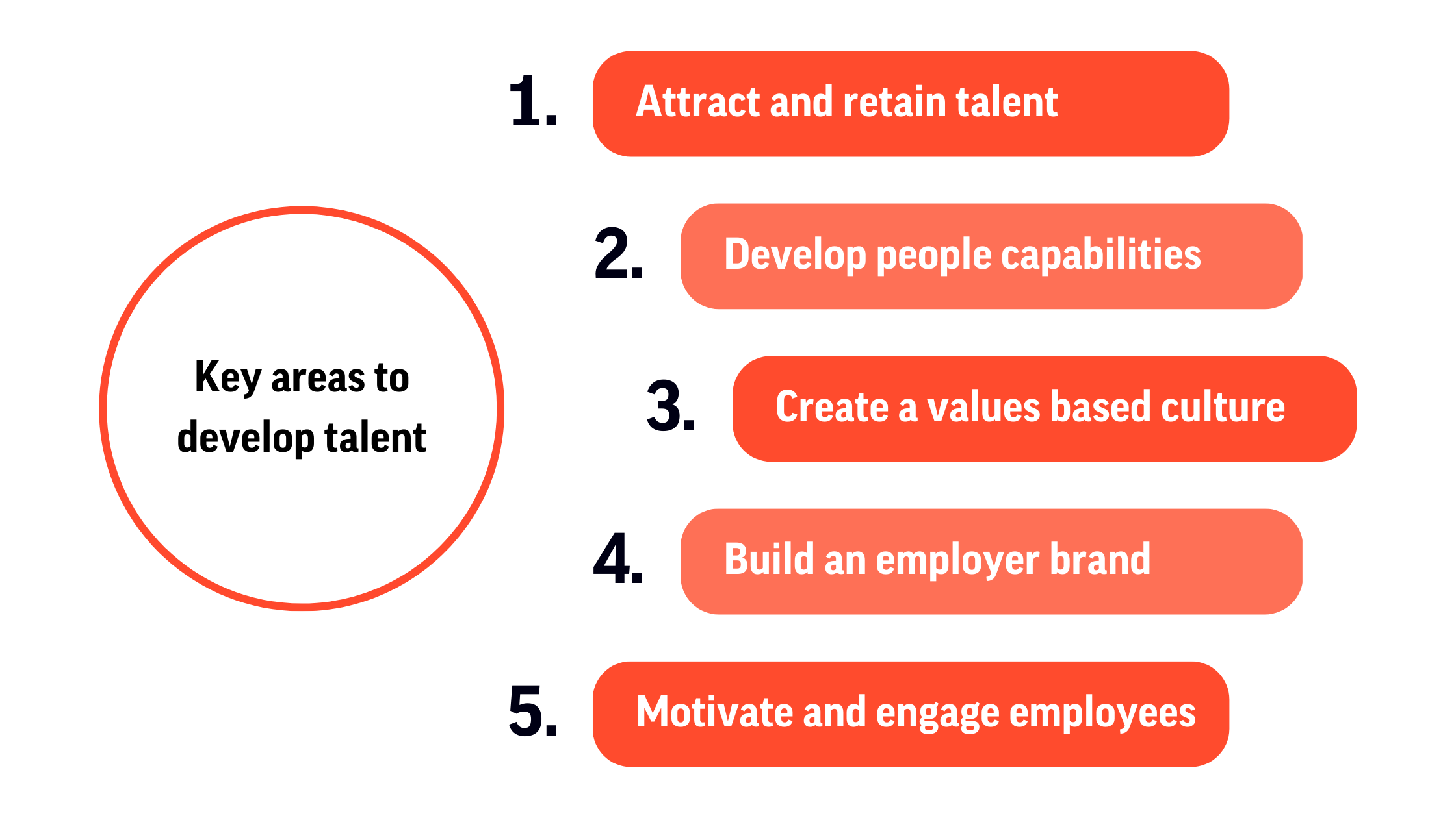 Key areas to develop talent