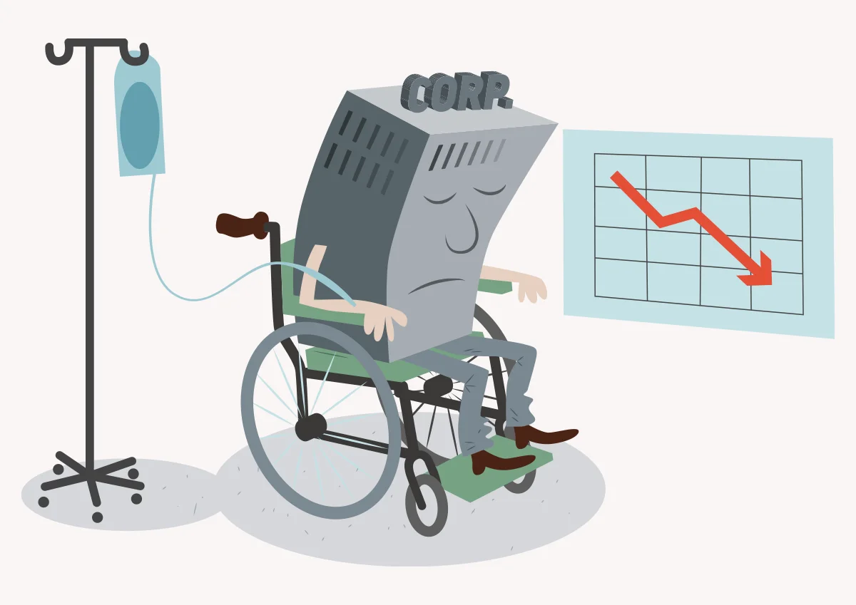Companies get sick too